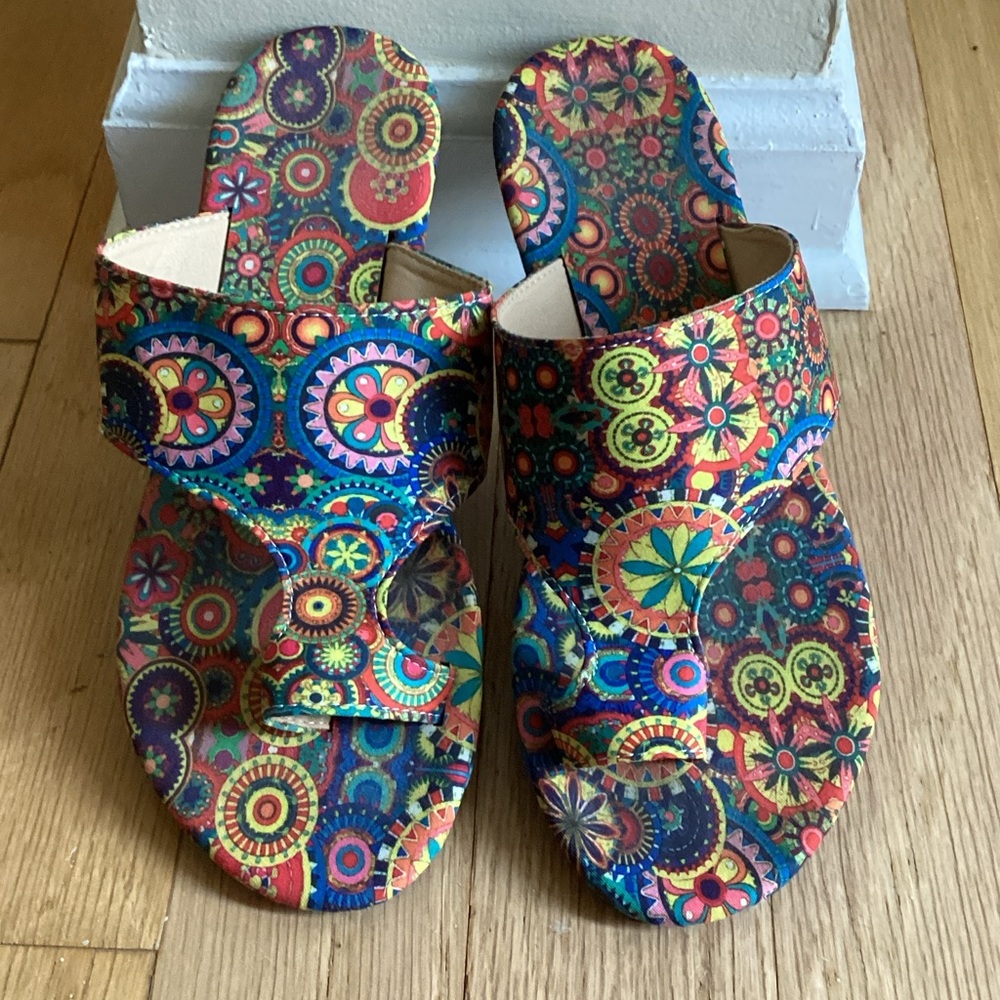 Colorful Patterned Women's Sandals